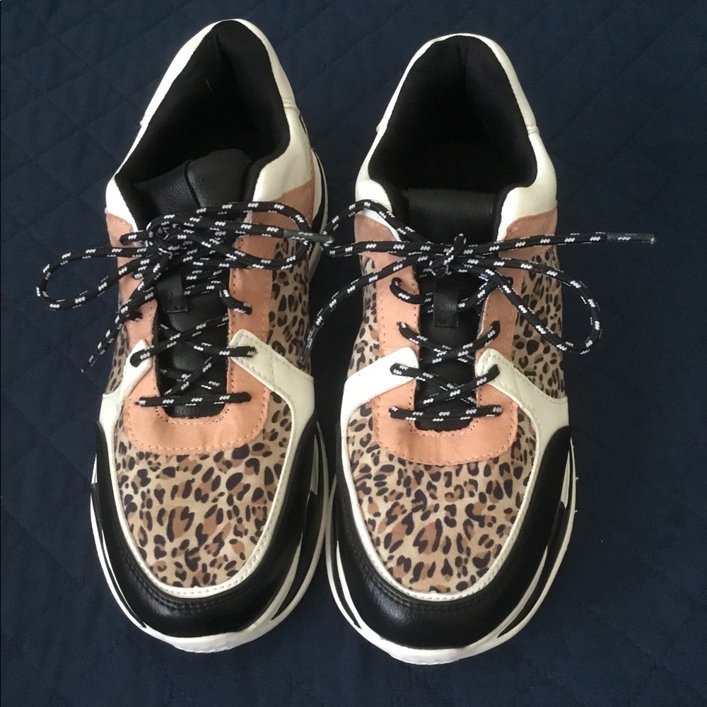 Qupid Animal Print Sneakers
